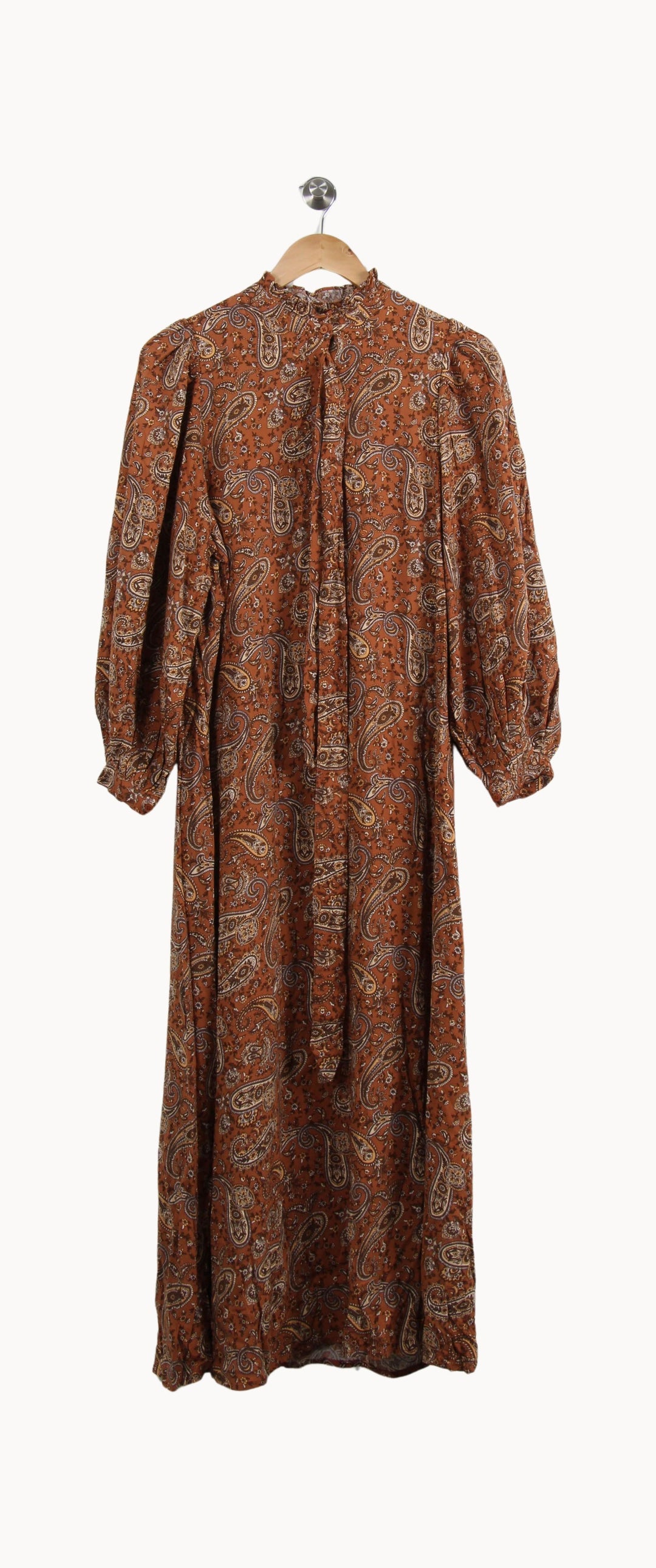 Robe Longue Marron - Taille S/36 de la marque Petite Mendigote | PARAD39776 - Vendu par Paradigme - Image 2