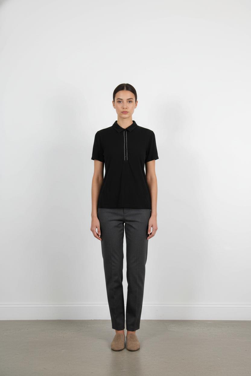 Polo Noir - Taille M/38