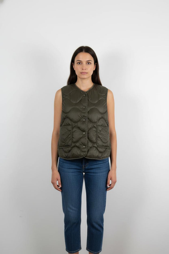 Doudoune Sans Manches Verte - Taille L/40