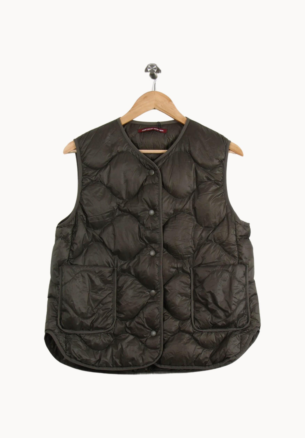 Doudoune Sans Manches Verte - Taille L/40 de la marque Comptoir des Cotonniers | PARAD39784 - Vendu par Paradigme - Image 2