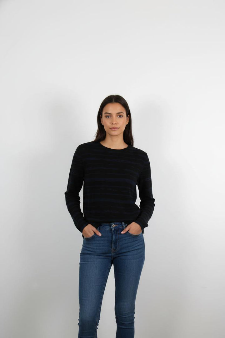 Pull Bleu et Noir - Taille XS/34
