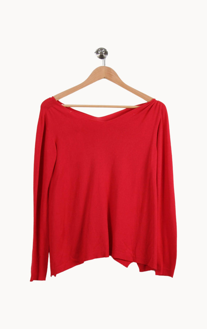 Pull Rouge - Taille S/36 de la marque La Fée Maraboutée | PARAD39793 - Vendu par Paradigme - Image 4