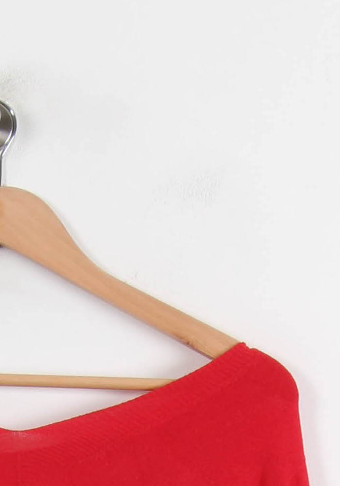 Pull Rouge - Taille S/36 de la marque La Fée Maraboutée | PARAD39793 - Vendu par Paradigme - Image 3