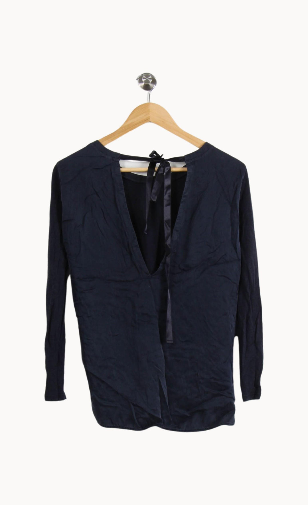 Tee-shirt Manches Longues Bleu - Taille M/38 de la marque Sandro | PARAD39794 - Vendu par Paradigme - Image 4