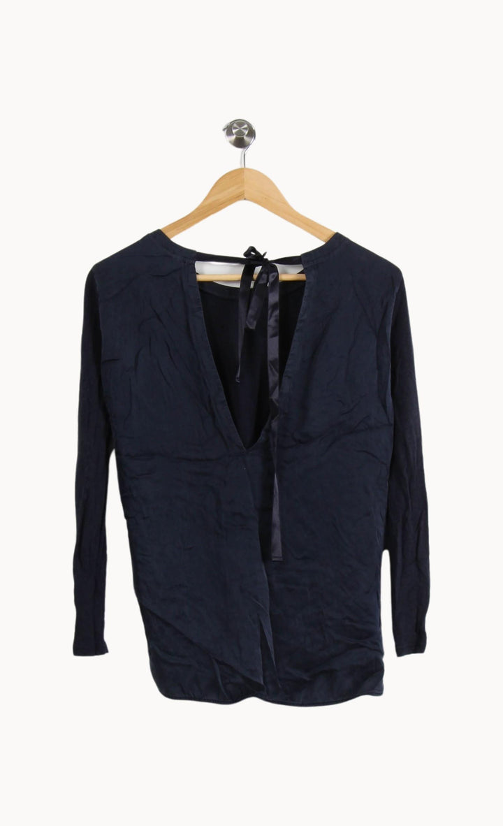 Tee-shirt Manches Longues Bleu - Taille M/38 de la marque Sandro | PARAD39794 - Vendu par Paradigme - Image 4