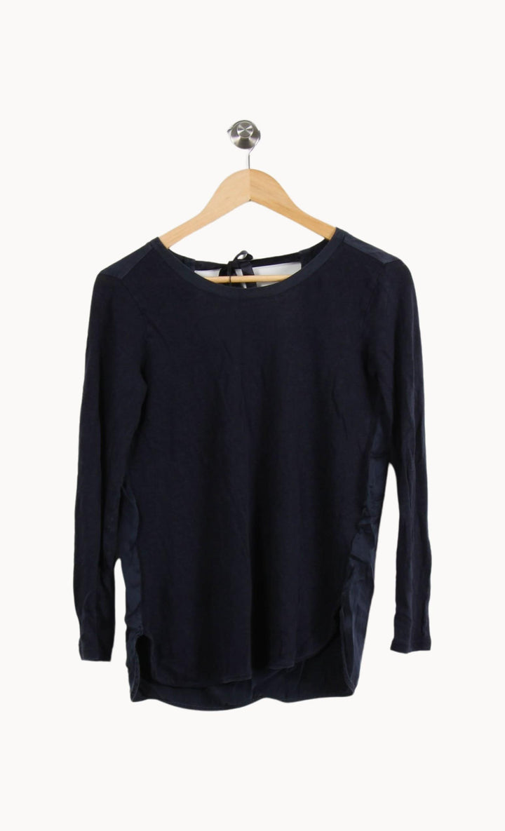 Tee-shirt Manches Longues Bleu - Taille M/38 de la marque Sandro | PARAD39794 - Vendu par Paradigme - Image 2
