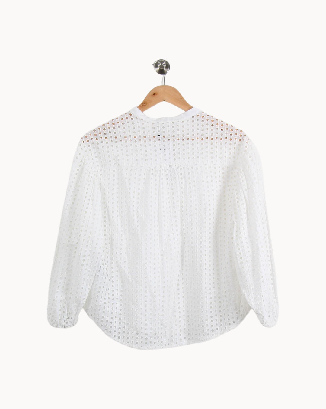 Blouse Brodée Blanche - Taille XS/34 de la marque Claudie Pierlot | PARAD39797 - Vendu par Paradigme - Image 4