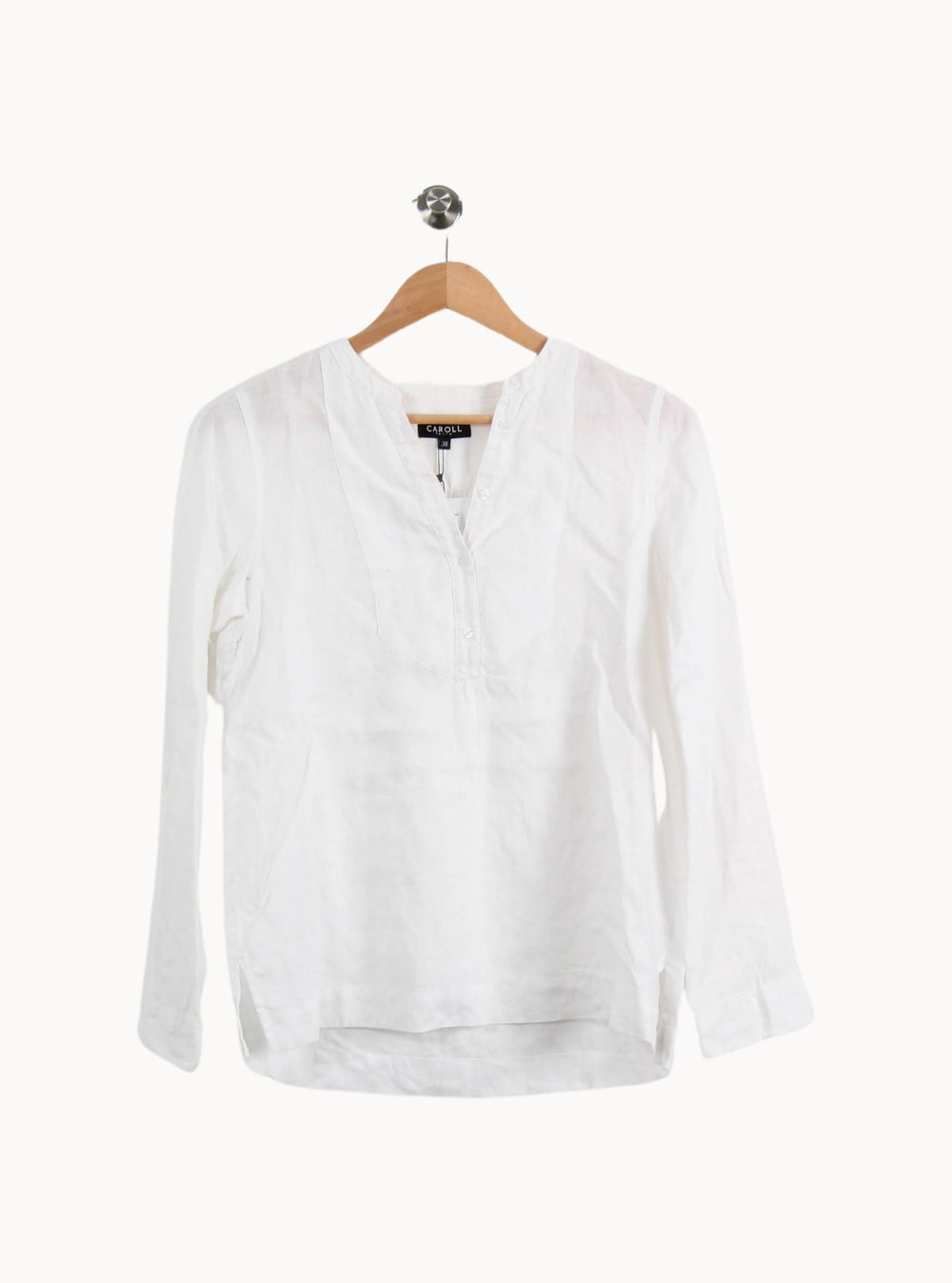 Blouse Blanche - Taille M/38 de la marque Caroll | PARAD39798 - Vendu par Paradigme - Image 2