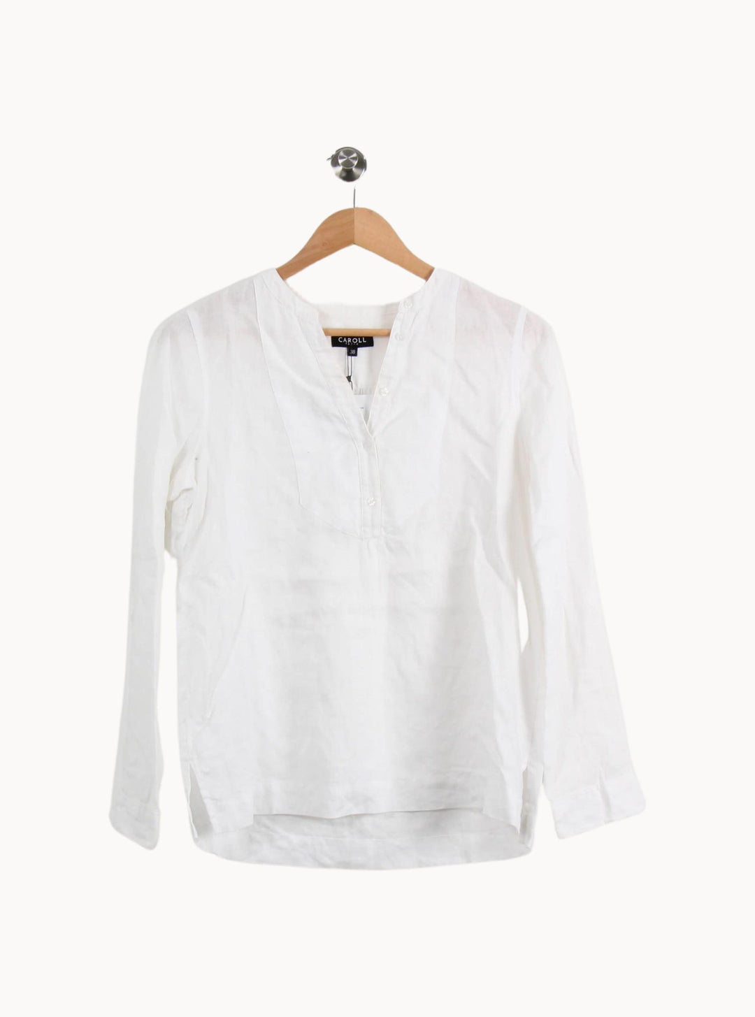 Blouse Blanche - Taille M/38 de la marque Caroll | PARAD39798 - Vendu par Paradigme - Image 2