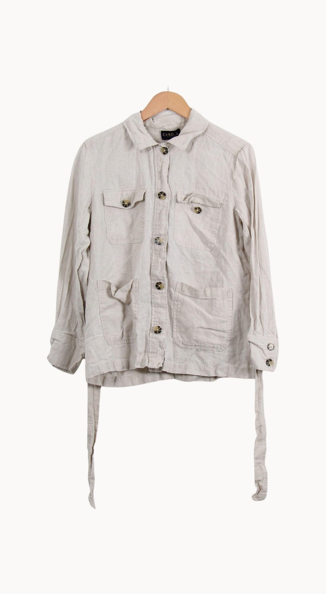 Surchemise Beige - Taille XXL/44 de la marque Caroll | PARAD39799 - Vendu par Paradigme - Image 2