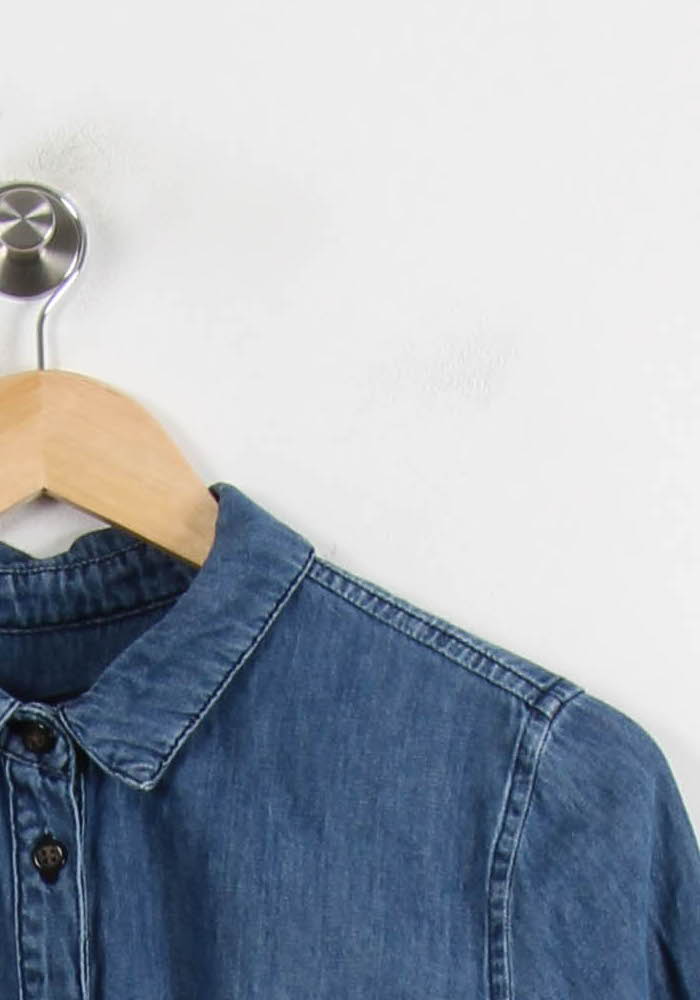 Chemise en Jean Bleue - Taille XL/42 de la marque Caroll | PARAD39802 - Vendu par Paradigme - Image 3