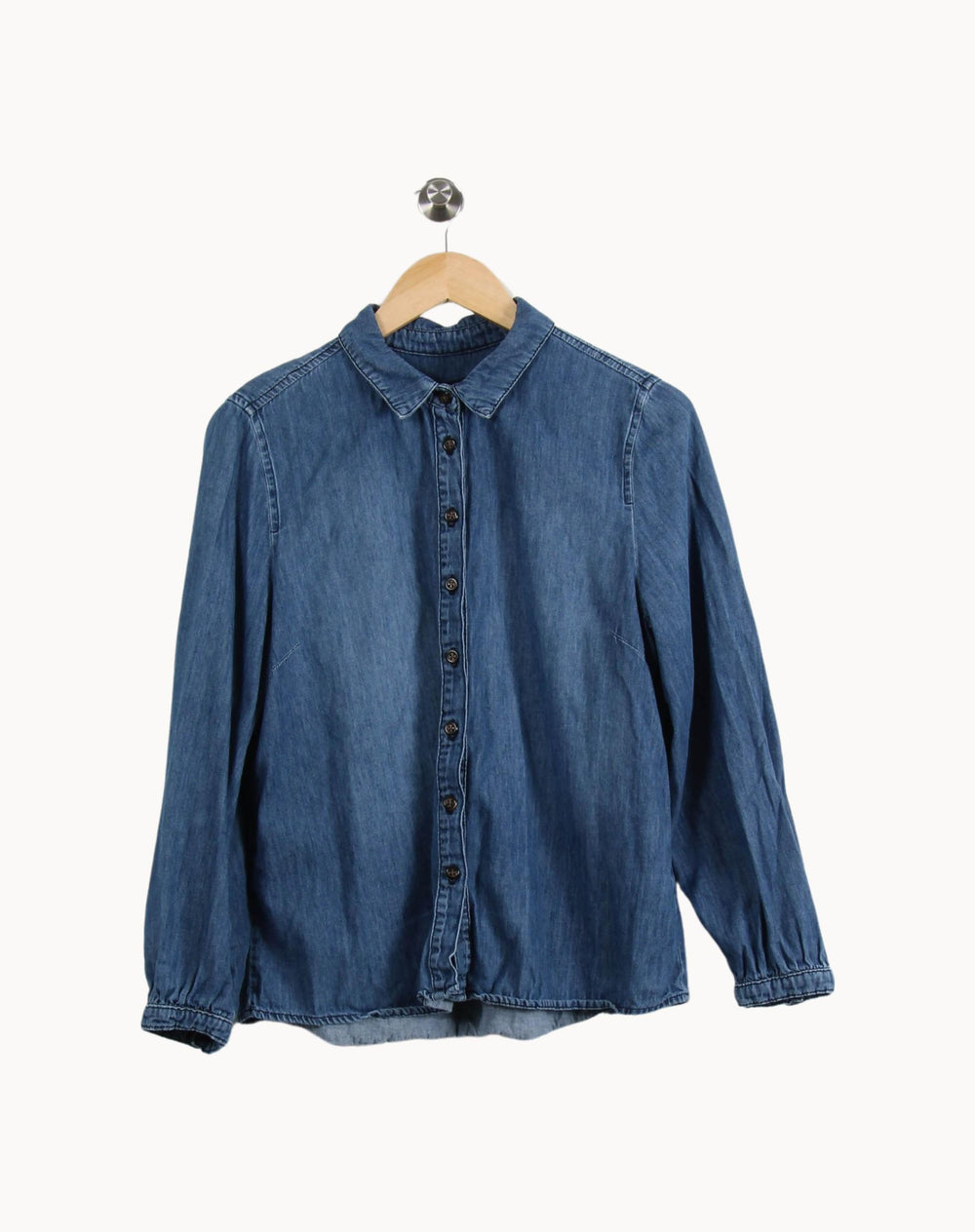 Chemise en Jean Bleue - Taille XL/42 de la marque Caroll | PARAD39802 - Vendu par Paradigme - Image 2