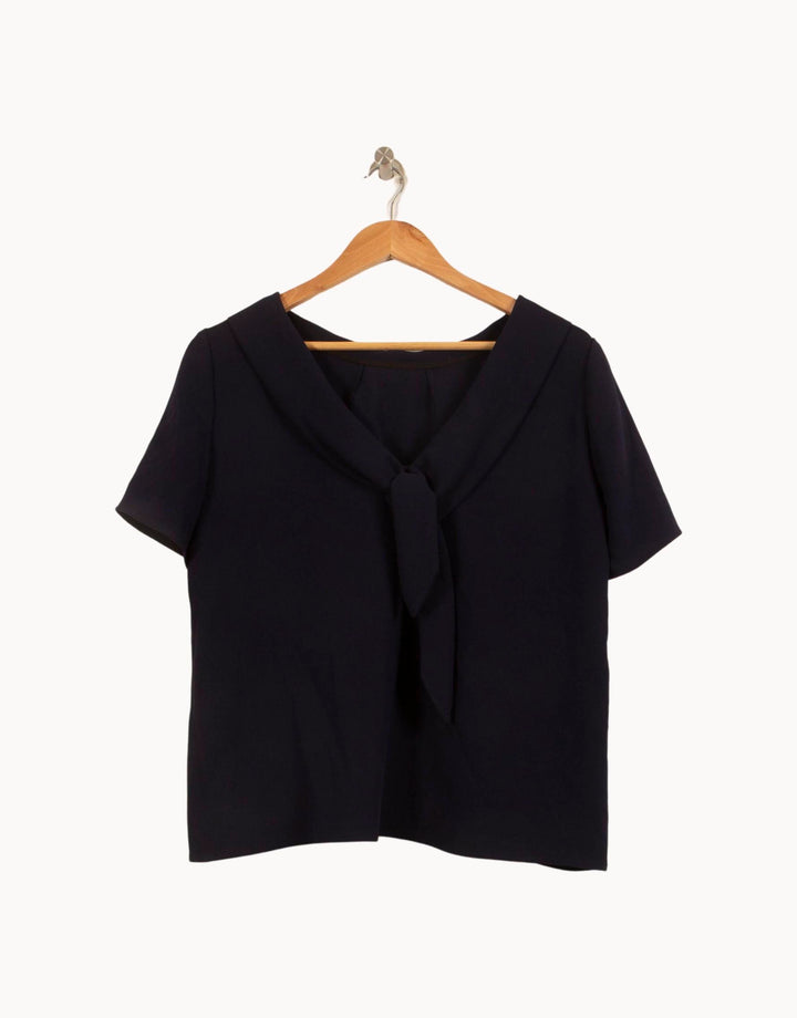 Blouse Bleue - Taille L/40 de la marque Tara Jarmon | PARAD39816 - Vendu par Paradigme - Image 4