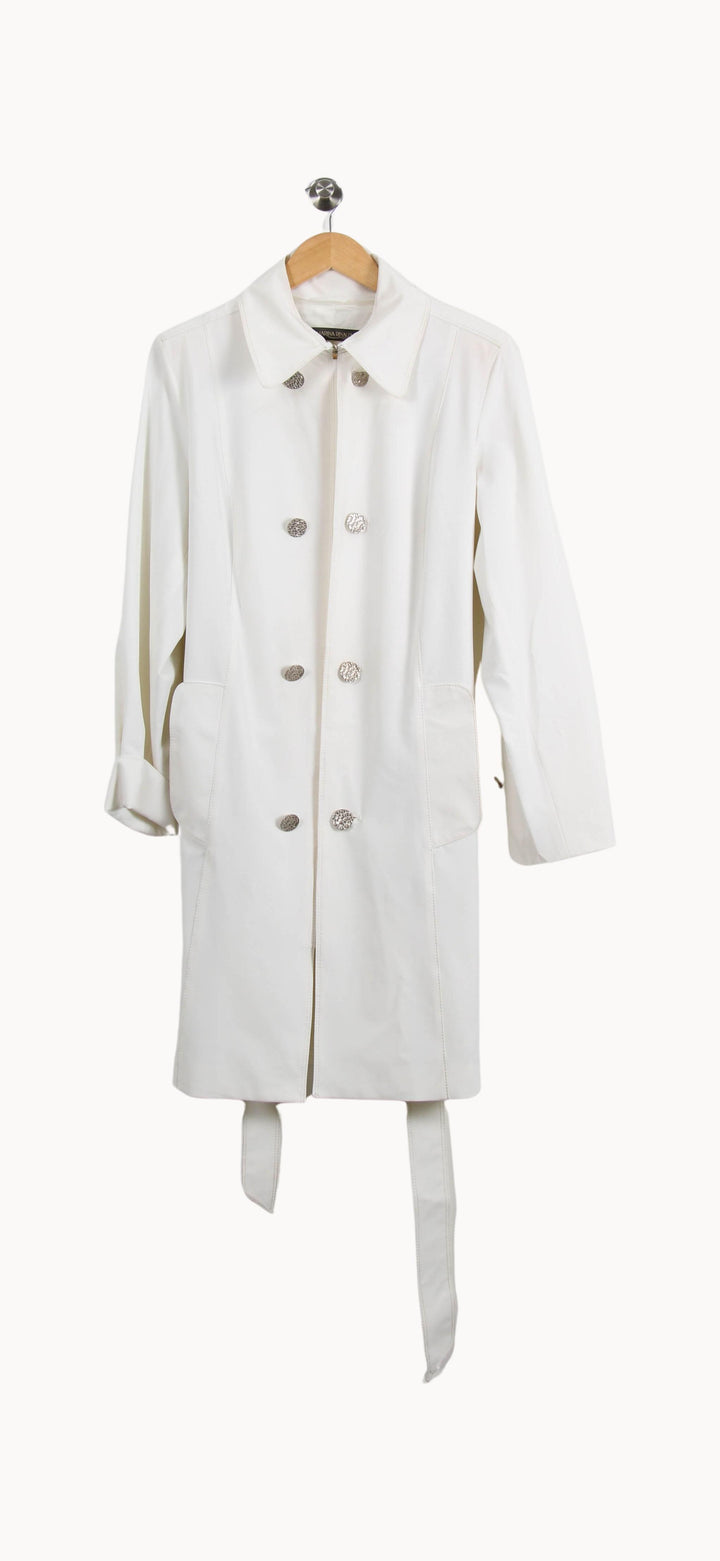 Trench Blanc - Taille XXL/44 de la marque Marina Rinaldi | PARAD39825 - Vendu par Paradigme - Image 2