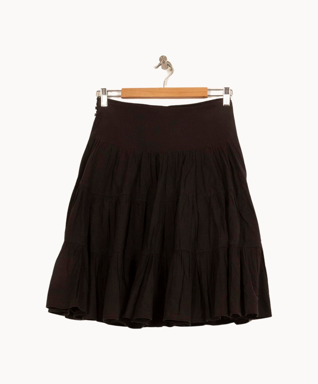 Jupe Volantée Noire - Taille S/36 de la marque Sandro | PARAD39844 - Vendu par Paradigme - Image 4
