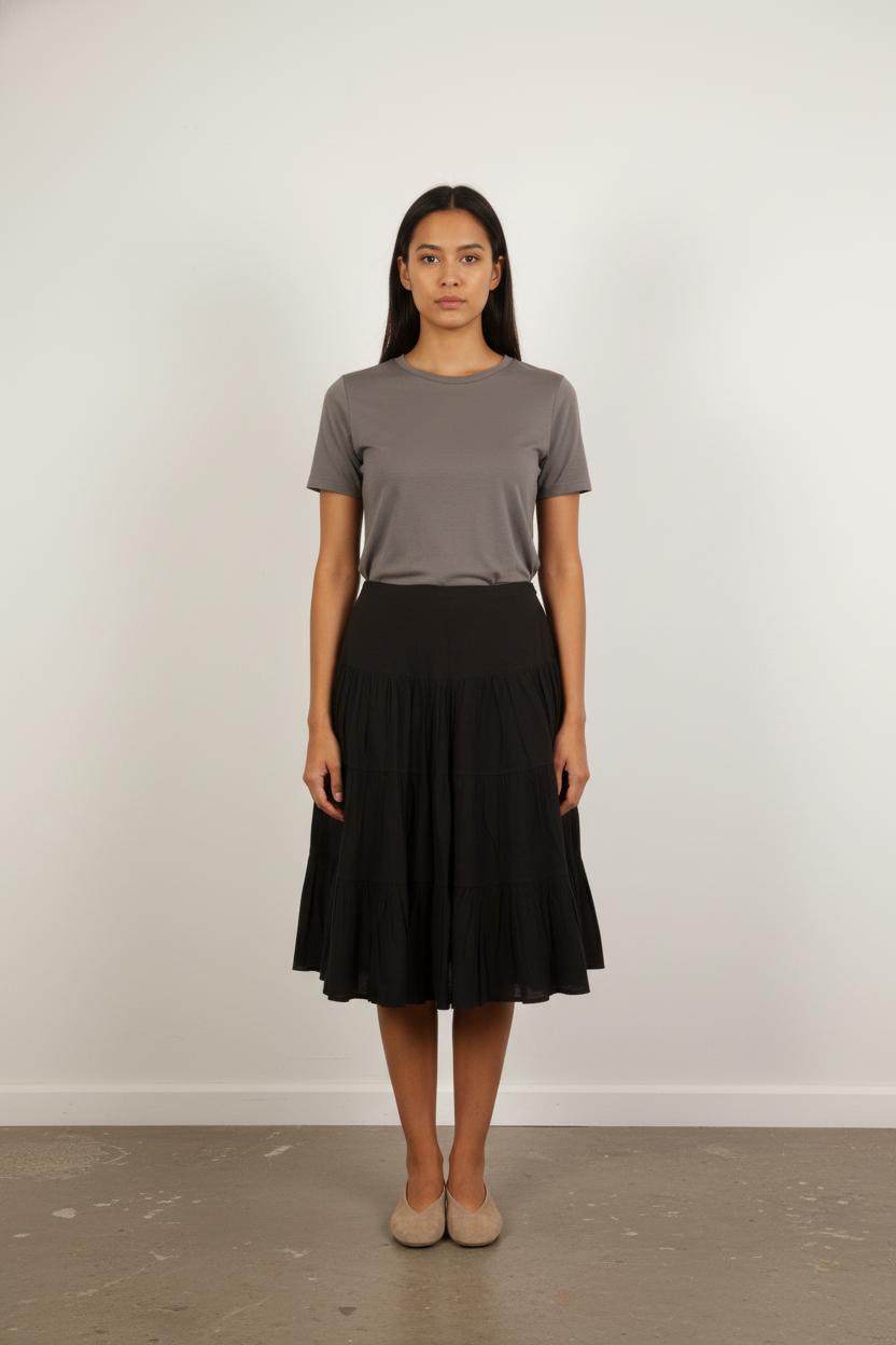 Jupe Volantée Noire - Taille S/36