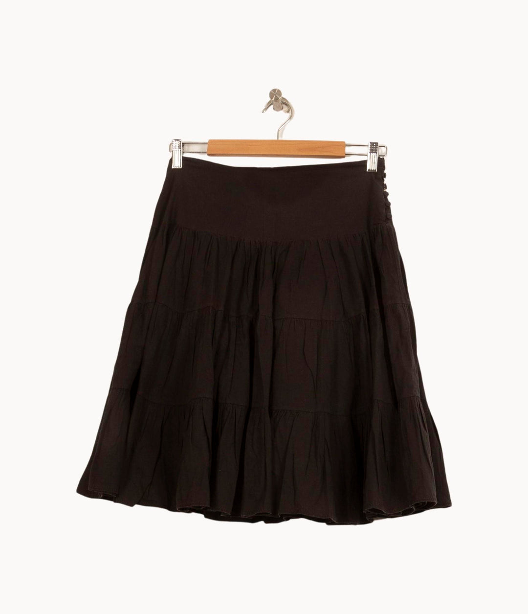 Jupe Volantée Noire - Taille S/36 de la marque Sandro | PARAD39844 - Vendu par Paradigme - Image 2