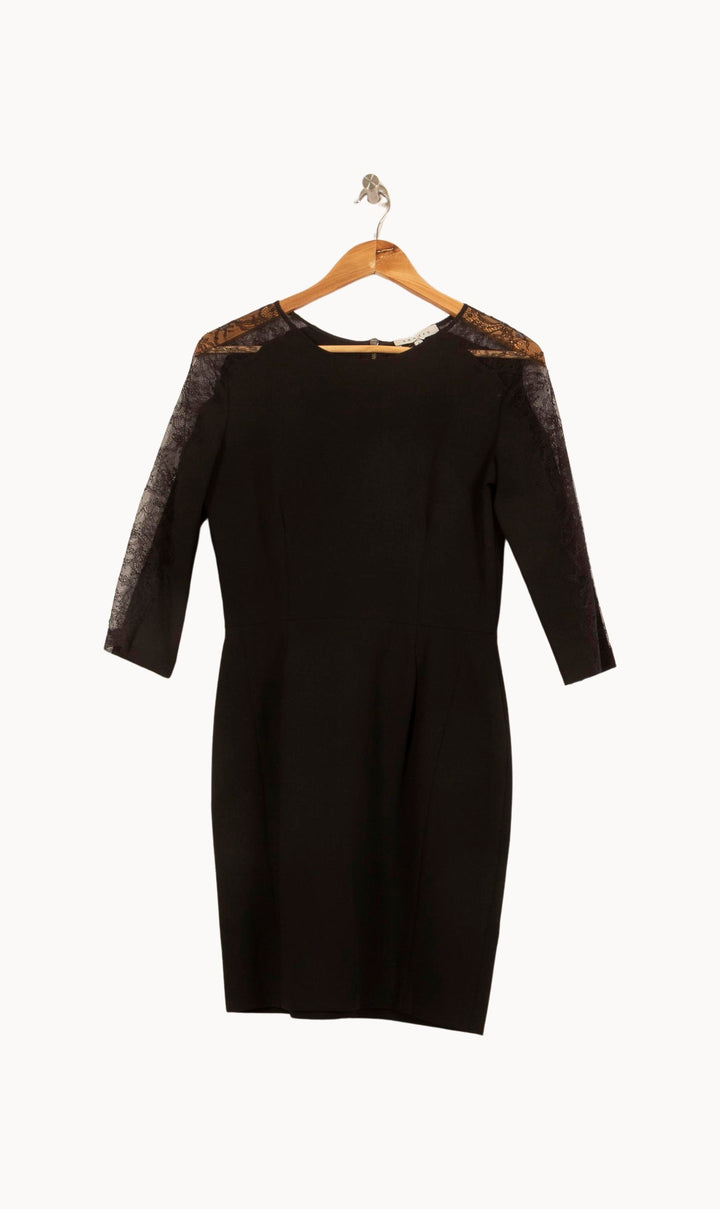 Robe Courte Noire - Taille M/38 de la marque Sandro | PARAD39847 - Vendu par Paradigme - Image 2