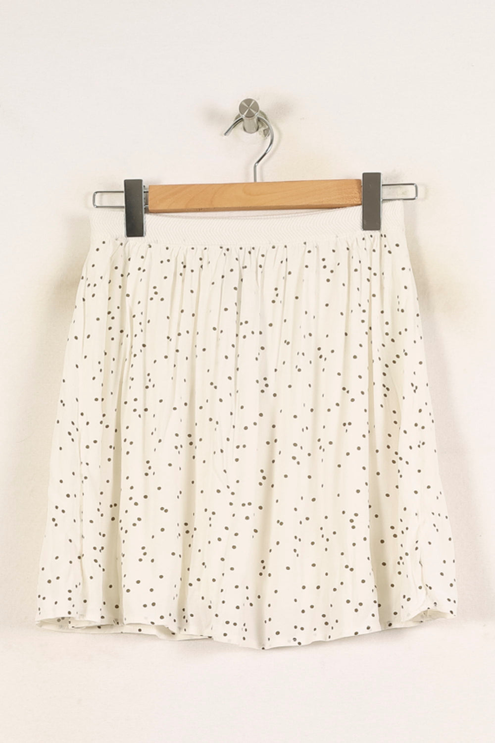 Jupe Plissée Blanche à Pois Noirs - Taille S/36 de la marque Marie Sixtine | PARAD39864 - Vendu par Paradigme - Image 2