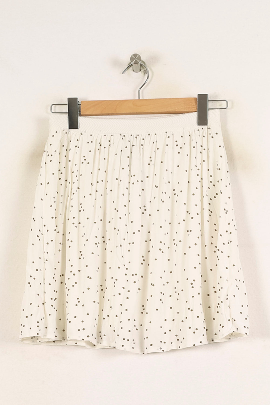 Jupe Plissée Blanche à Pois Noirs - Taille S/36 de la marque Marie Sixtine | PARAD39864 - Vendu par Paradigme - Image 2