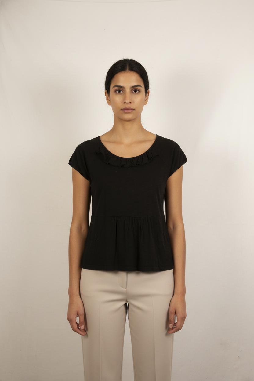 Blouse Noire - Taille S/36