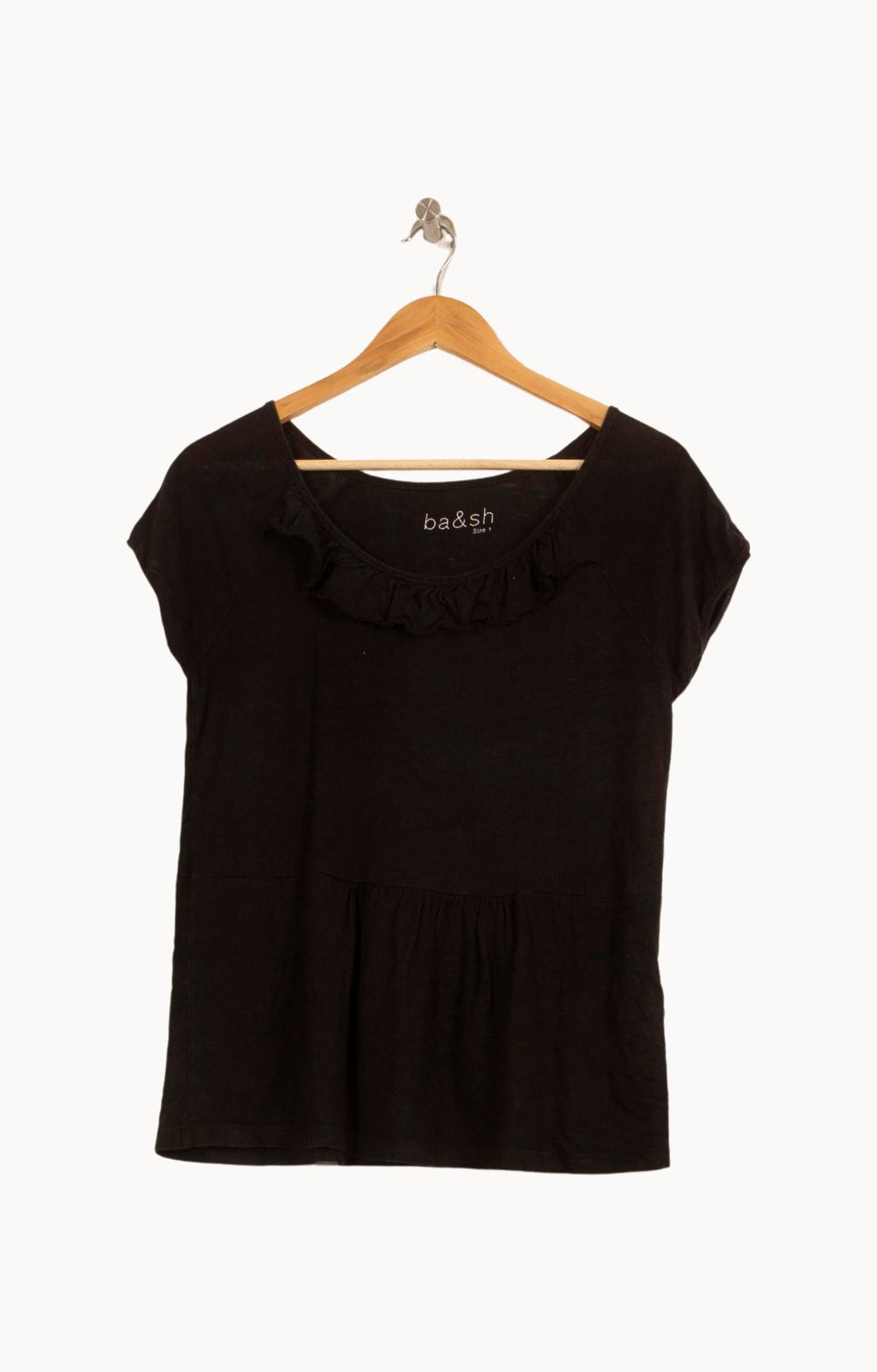 Blouse Noire - Taille S/36 de la marque ba&sh | PARAD39865 - Vendu par Paradigme - Image 2