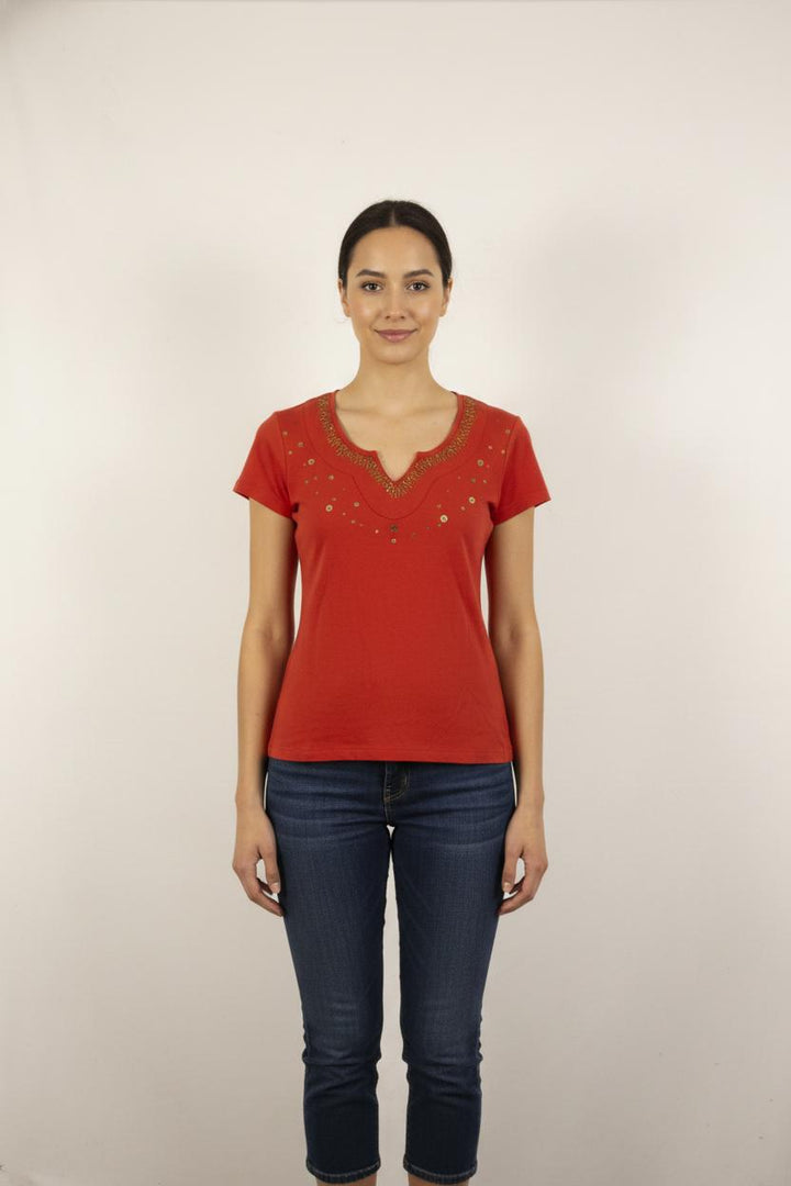 Tee-shirt Bordeaux - Taille XS/34