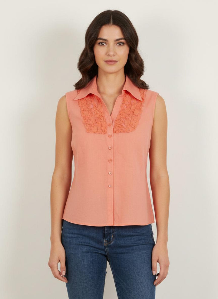 Blouse Orange - Taille S/36