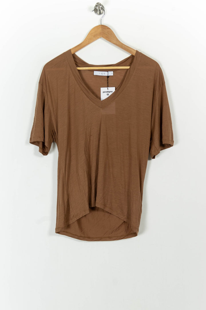 T-shirt marron - Taille M/38 de la marque IRO | PARAD40001 - Vendu par Paradigme - Image 2
