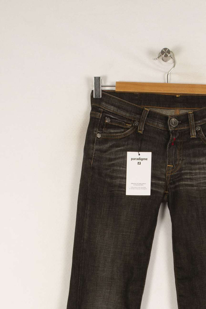 Jean vintage gris - Taille XS/34 de la marque Replay | PARAD40003 - Vendu par Paradigme - Image 2