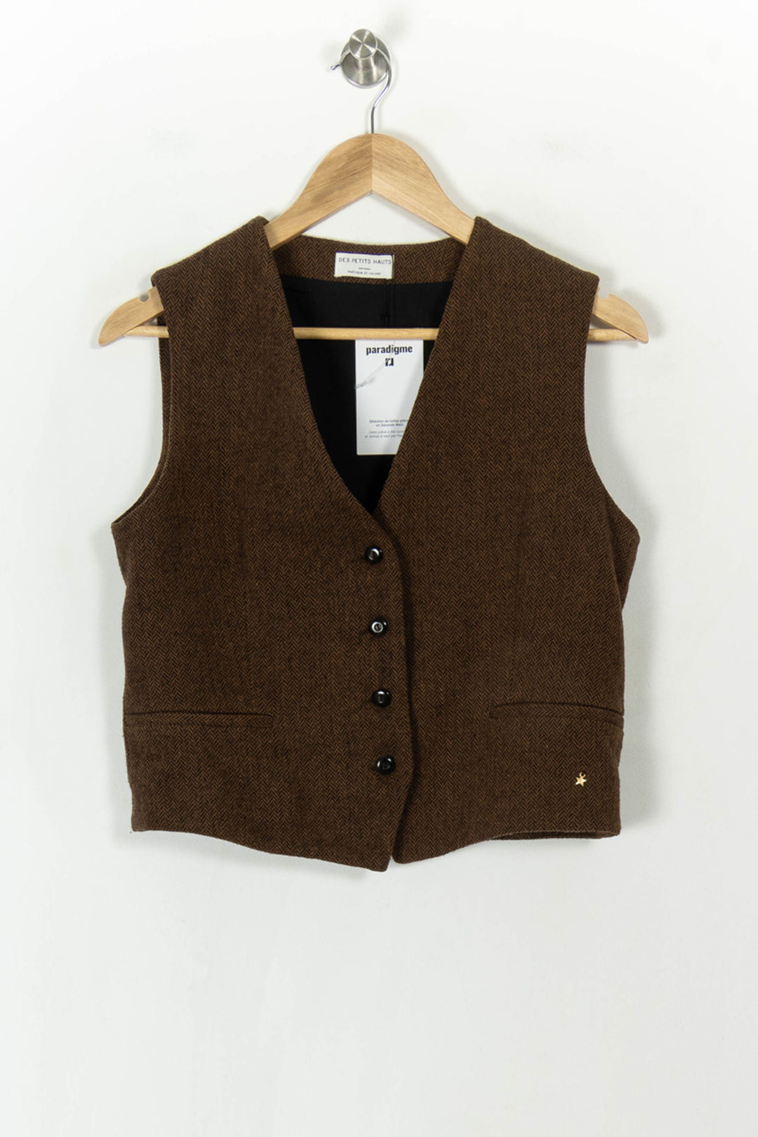 Veste marron - Taille S/36 de la marque Des petits hauts | PARAD40007 - Vendu par Paradigme - Image 2
