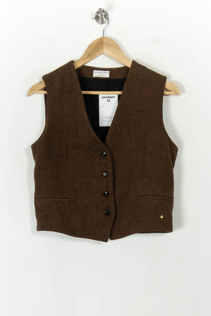 Veste marron - Taille S/36 de la marque Des petits hauts | PARAD40007 - Vendu par Paradigme - Image 2