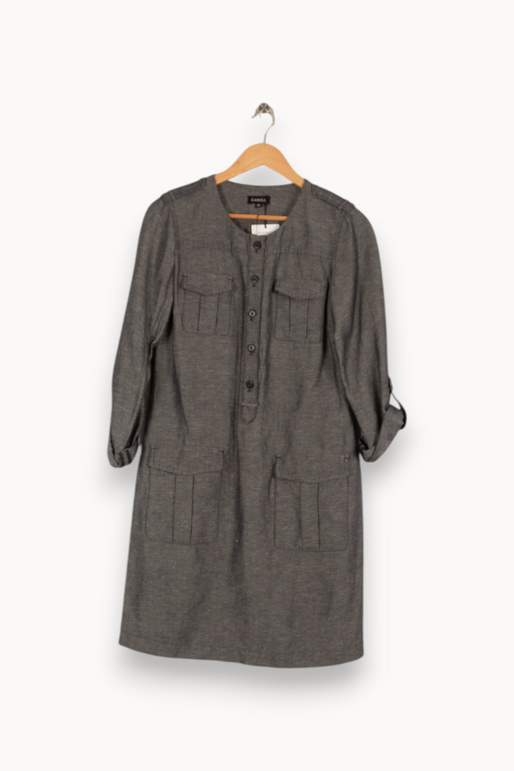 Robe bleue/grise - Taille M/38 de la marque Caroll | PARAD40015 - Vendu par Paradigme - Image 1