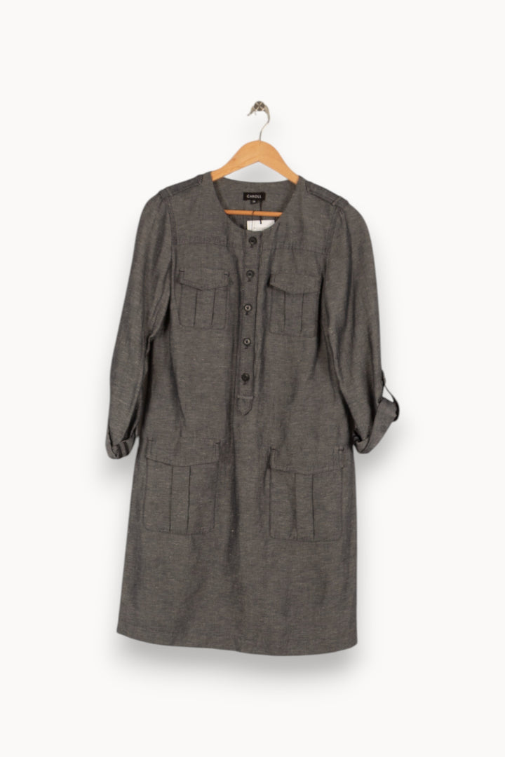 Robe bleue/grise - Taille M/38 de la marque Caroll | PARAD40015 - Vendu par Paradigme - Image 1