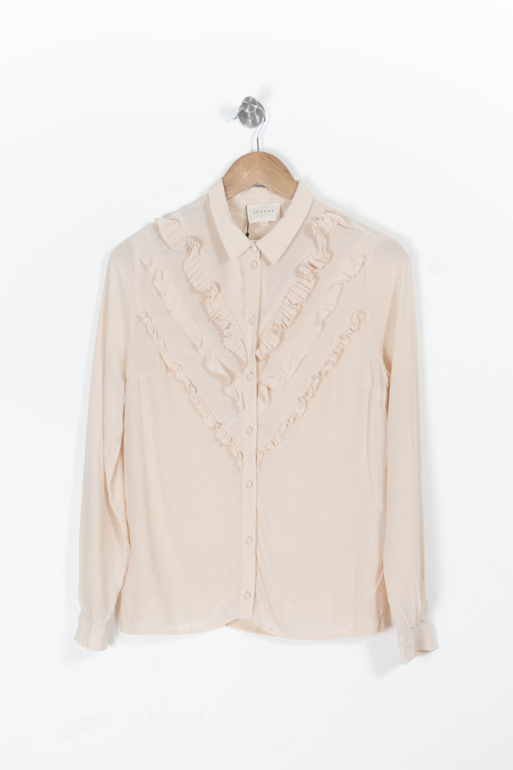 Chemise rose - Taille XS/34 de la marque Sézane | PARAD40043 - Vendu par Paradigme - Image 2