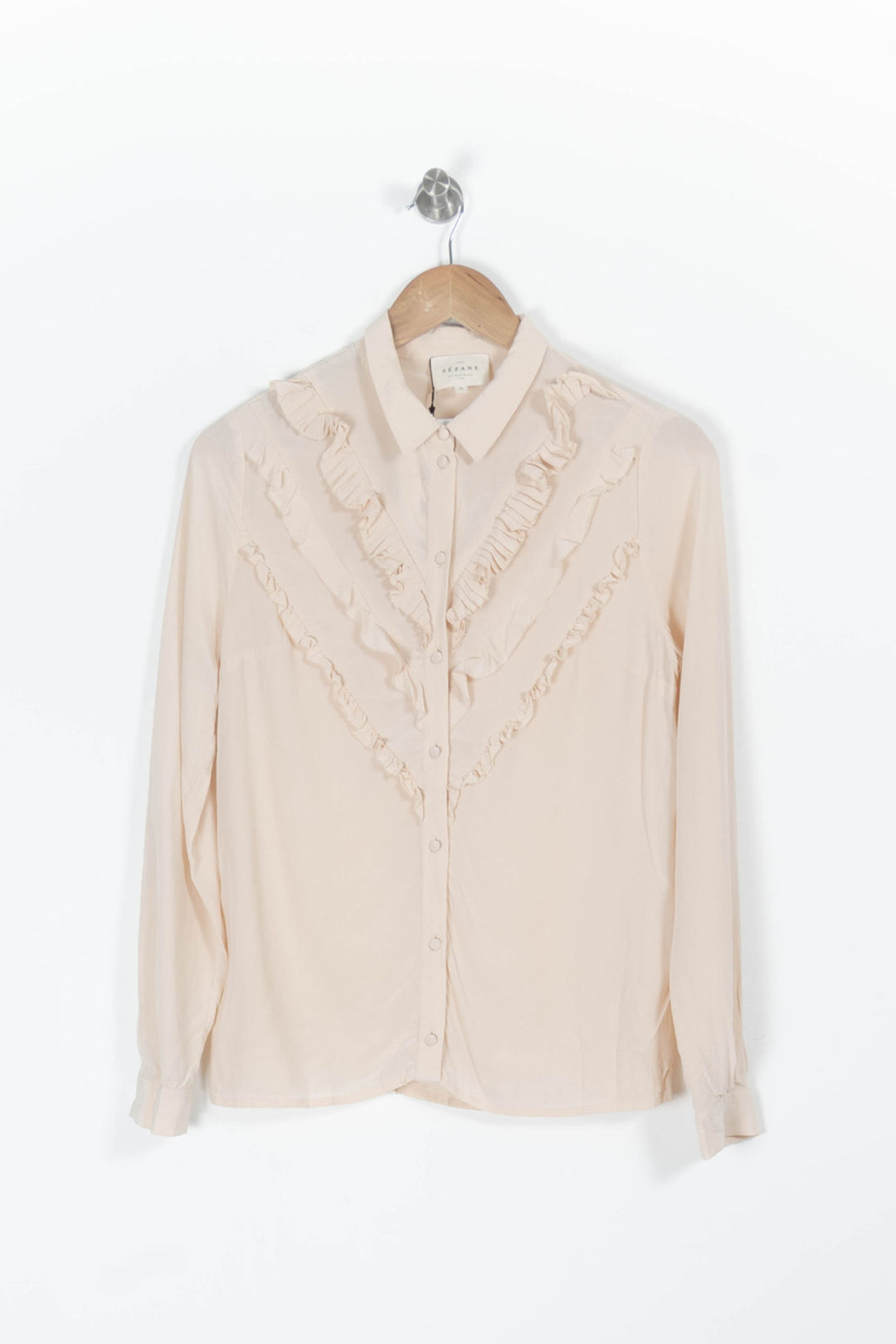 Chemise rose - Taille XS/34 de la marque Sézane | PARAD40043 - Vendu par Paradigme - Image 2
