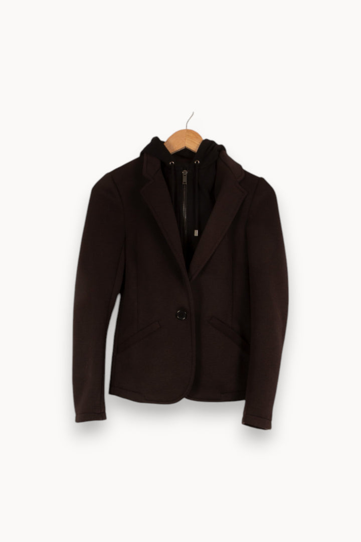 Veste noire à capuche - Taille XS/34 de la marque IKKS | PARAD40051 - Vendu par Paradigme - Image 1