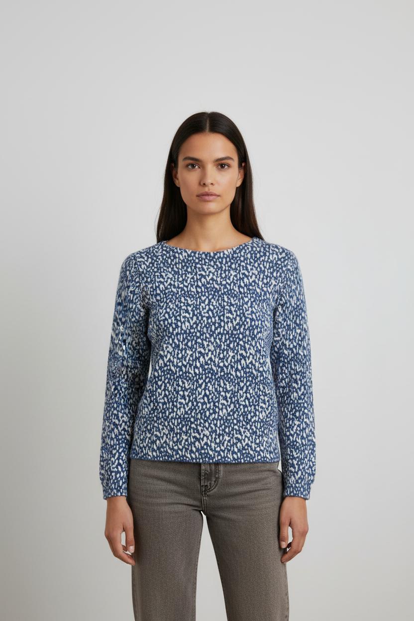 Pull bleu et blanc - Taille S/36