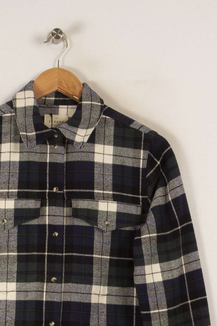 Chemise épaisse à carreaux - Taille XS/34 de la marque Sézane | PARAD40065 - Vendu par Paradigme - Image 2