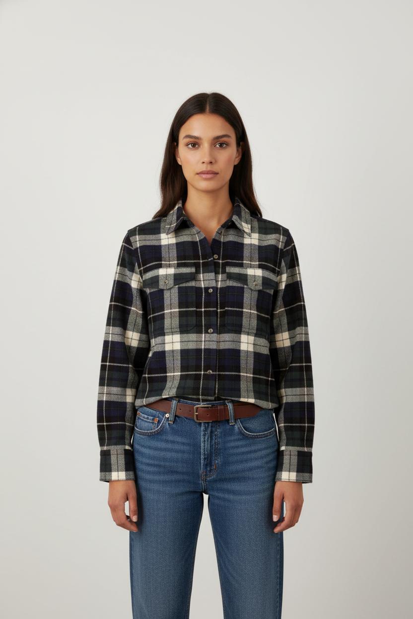 Chemise épaisse à carreaux - Taille XS/34
