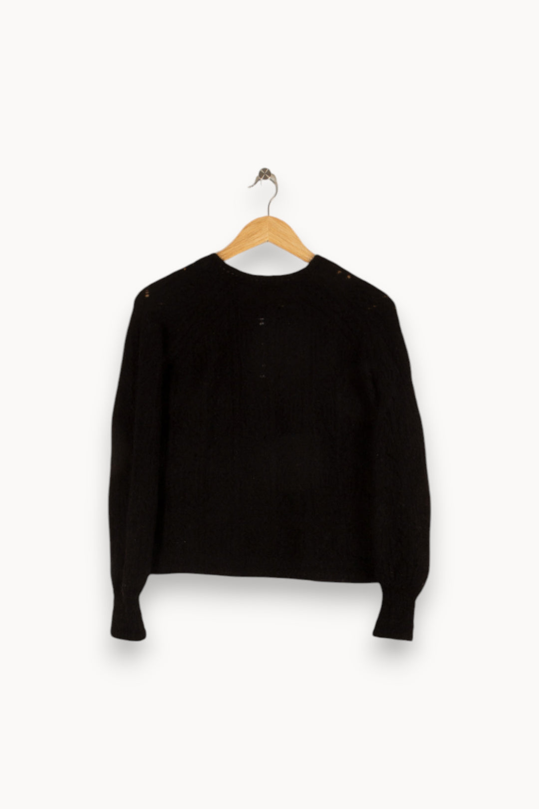 Cardigan en maille noir - Taille XXS/32 de la marque Sézane | PARAD40108 - Vendu par Paradigme - Image 3