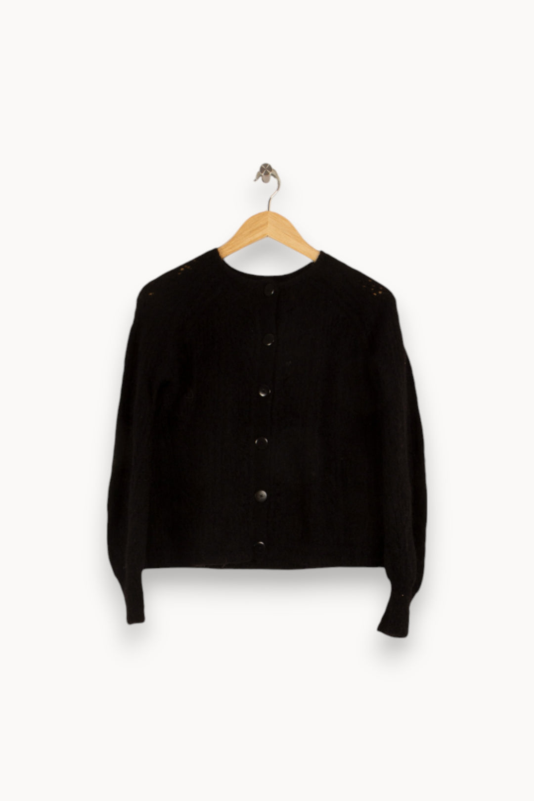 Cardigan en maille noir - Taille XXS/32 de la marque Sézane | PARAD40108 - Vendu par Paradigme - Image 1