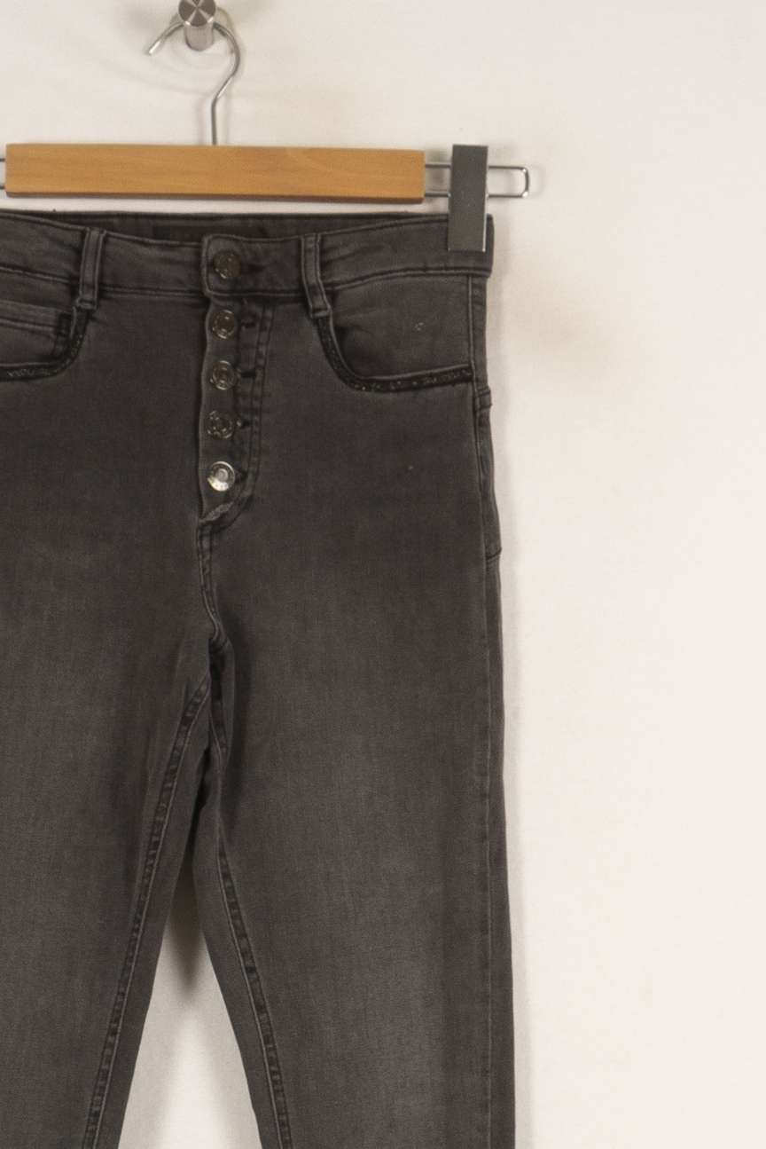 Jean noir/gris - Taille XS/34 de la marque IKKS | PARAD40116 - Vendu par Paradigme - Image 2