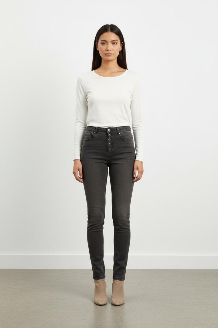 Jean noir/gris - Taille XS/34