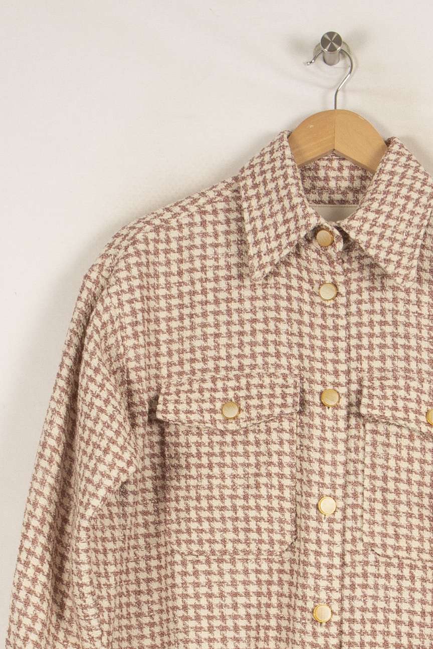 Veste rose à carreaux - Taille XS/34 de la marque I.Code | PARAD40130 - Vendu par Paradigme - Image 3