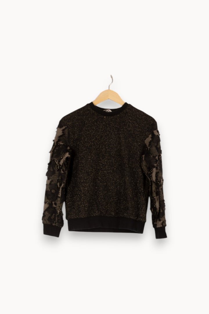 Pull noir/doré - Taille S/36 de la marque Paul & Joe | PARAD40138 - Vendu par Paradigme - Image 1