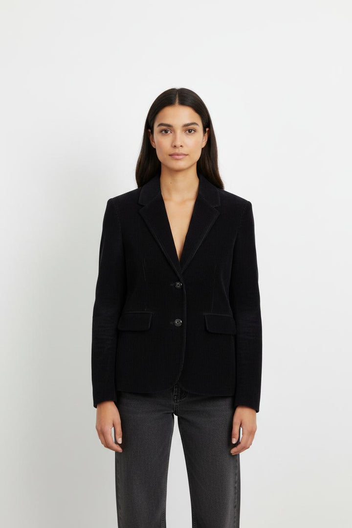 Veste bleue foncée côtelée - Taille M/38