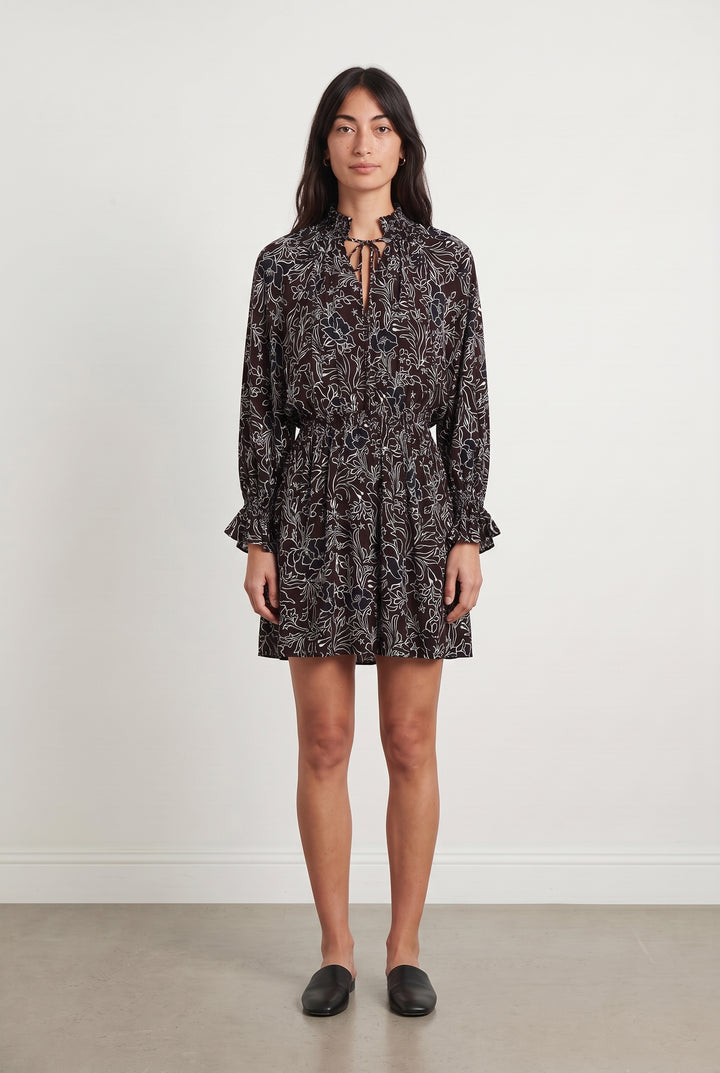 Robe marron et noire - Taille M/38 de la marque ZAPA | PARAD40151 - Vendu par Paradigme - Image 1