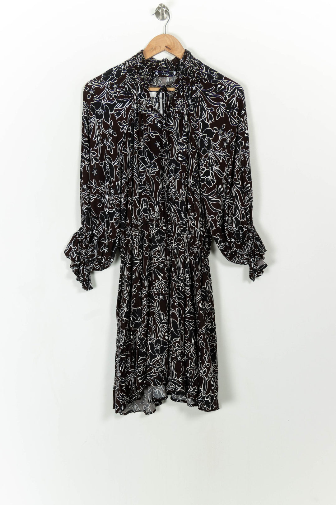 Robe marron et noire - Taille M/38 de la marque ZAPA | PARAD40151 - Vendu par Paradigme - Image 2
