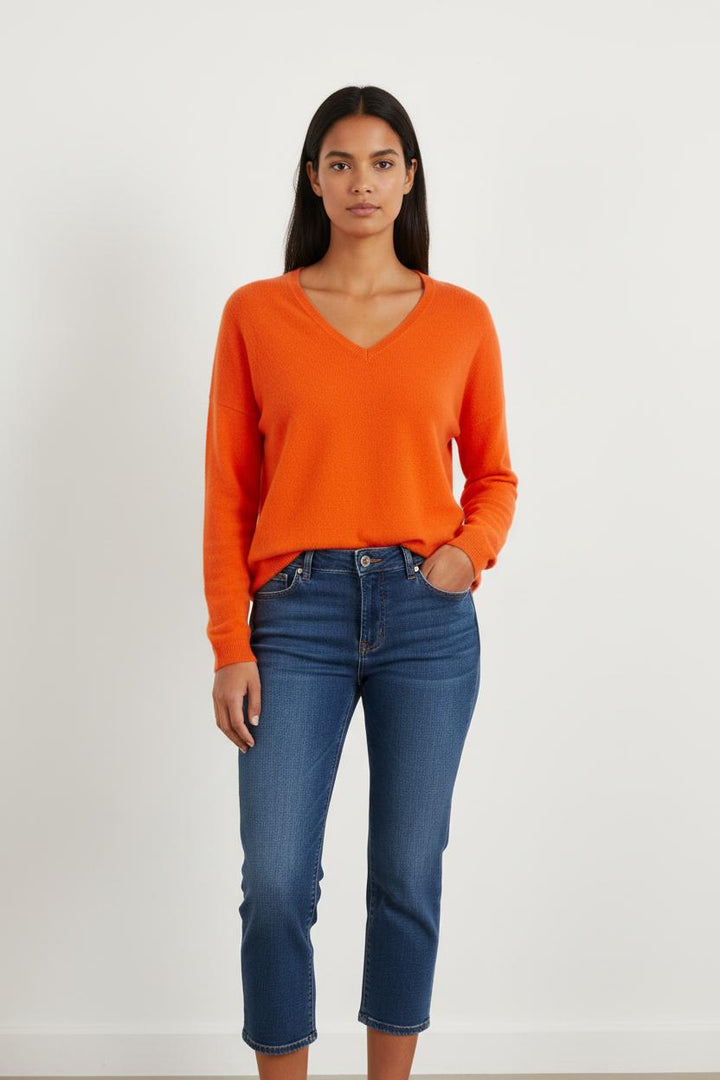 Pull orange - Taille S/36